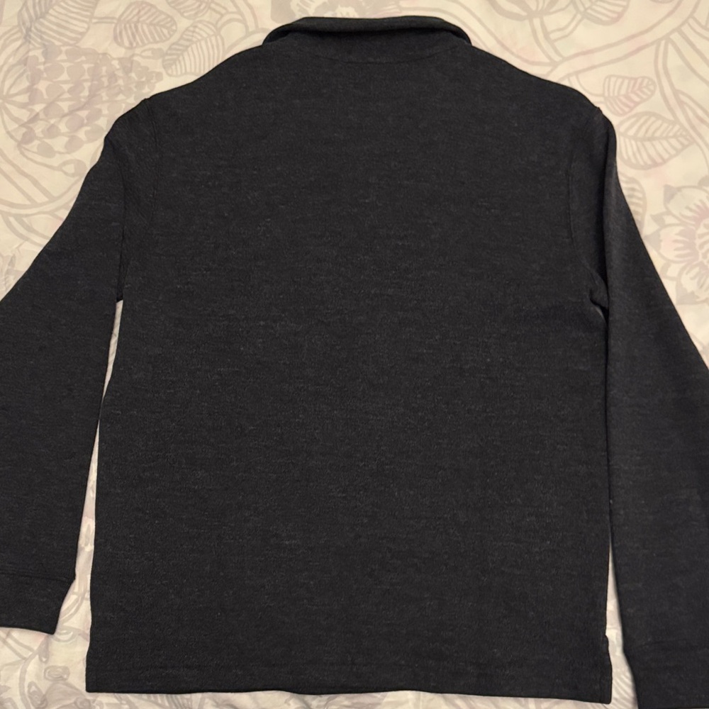 Polo by Ralph Lauren Men's Charcoal Quarter-Zip Sweatshirt - Picture 5 of 5